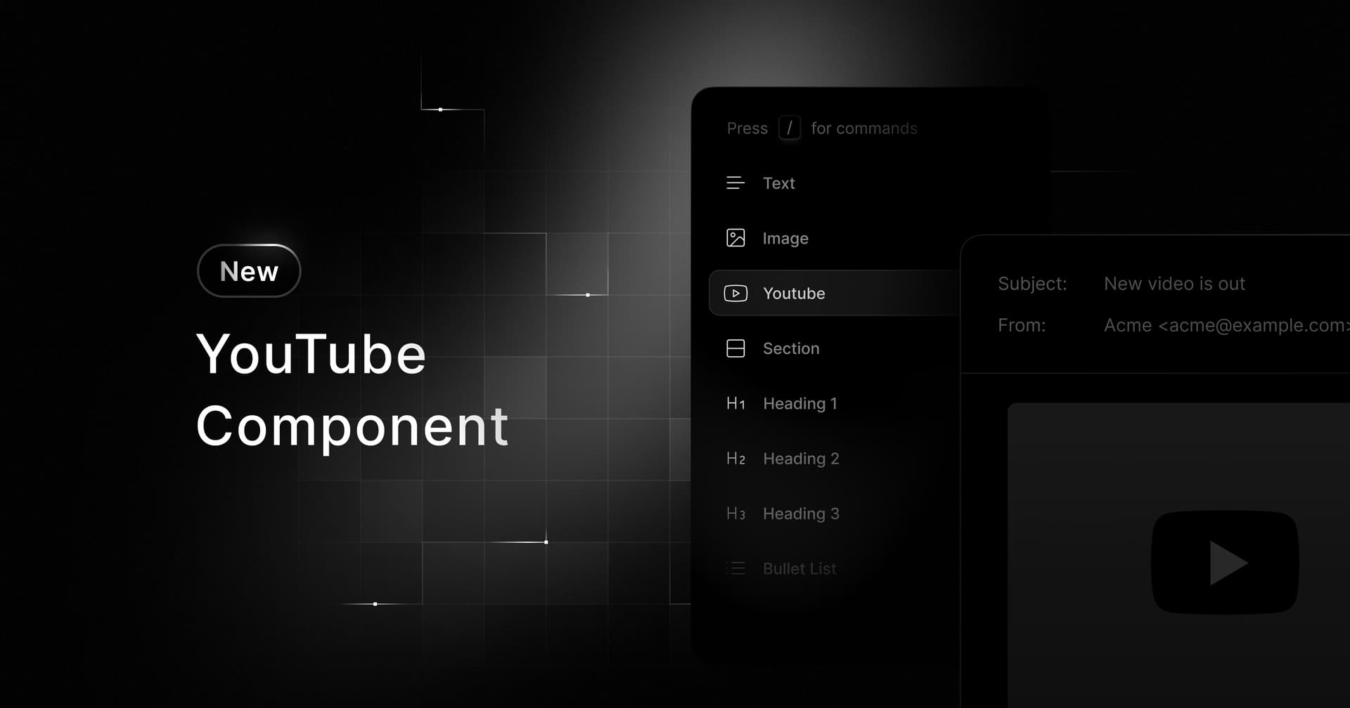 New YouTube Component